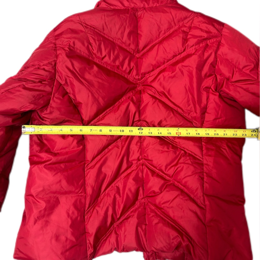 Eddie Bauer Vintage Premium Goose Down Red Quilted Jacket Size Large - Picture 7 of 10